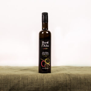 Oli d'oliva verge extra. Cooperativa Agrícola de l'Albi. Ampolla 500 ml d'oli