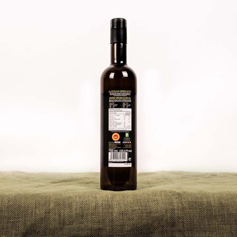 Oli d'oliva verge extra. Cooperativa Agrícola de l'Albi. Etiqueta 750 ml oli