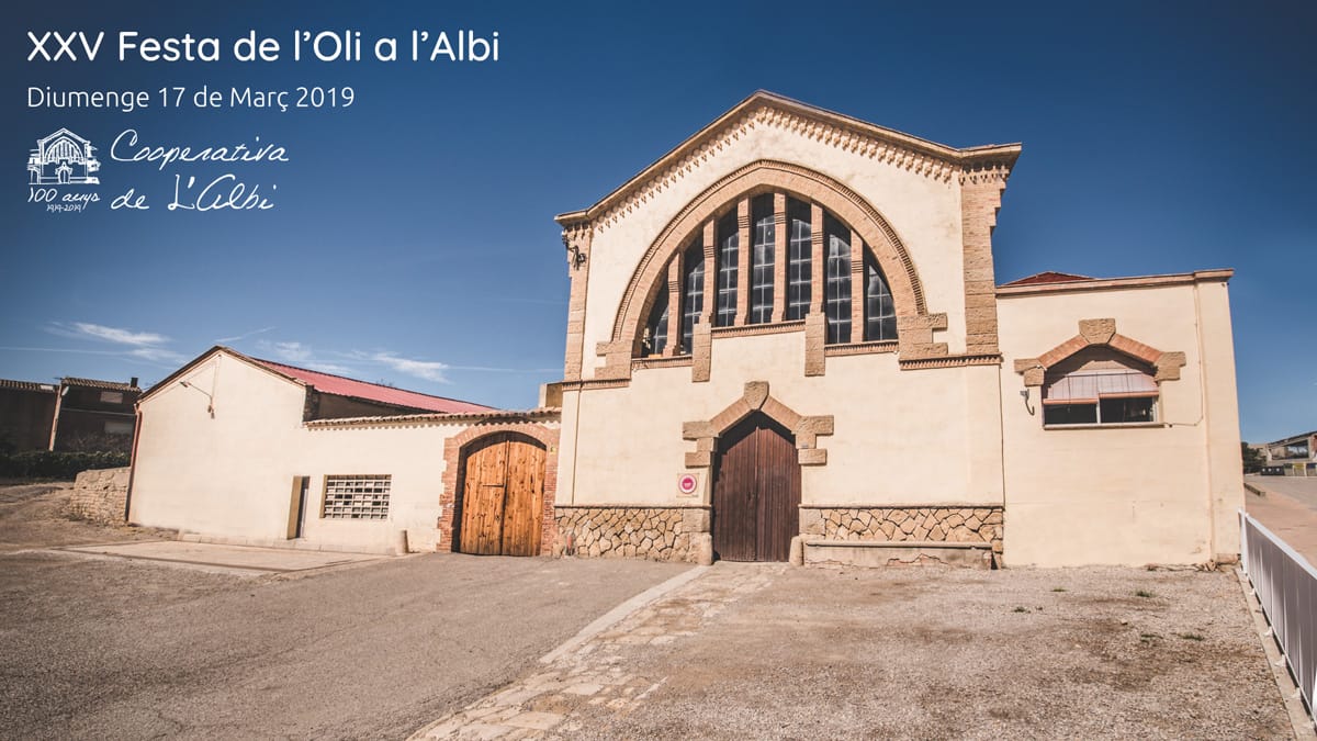 Festa de l'Oli Albi 2019 Oli d'Oliva Verge Extra Cooperativa Agrícola de l’Albi