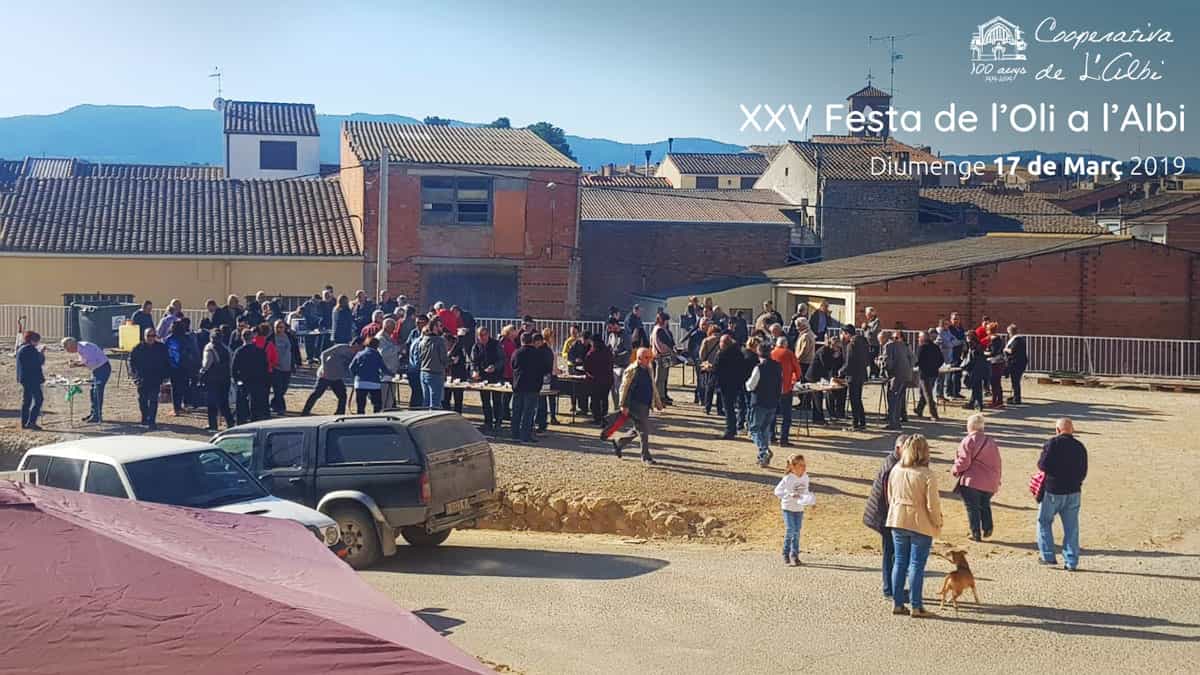 Festa de l'Oli Albi 2019 Oli d'Oliva Verge Extra Cooperativa Agrícola de l’Albi