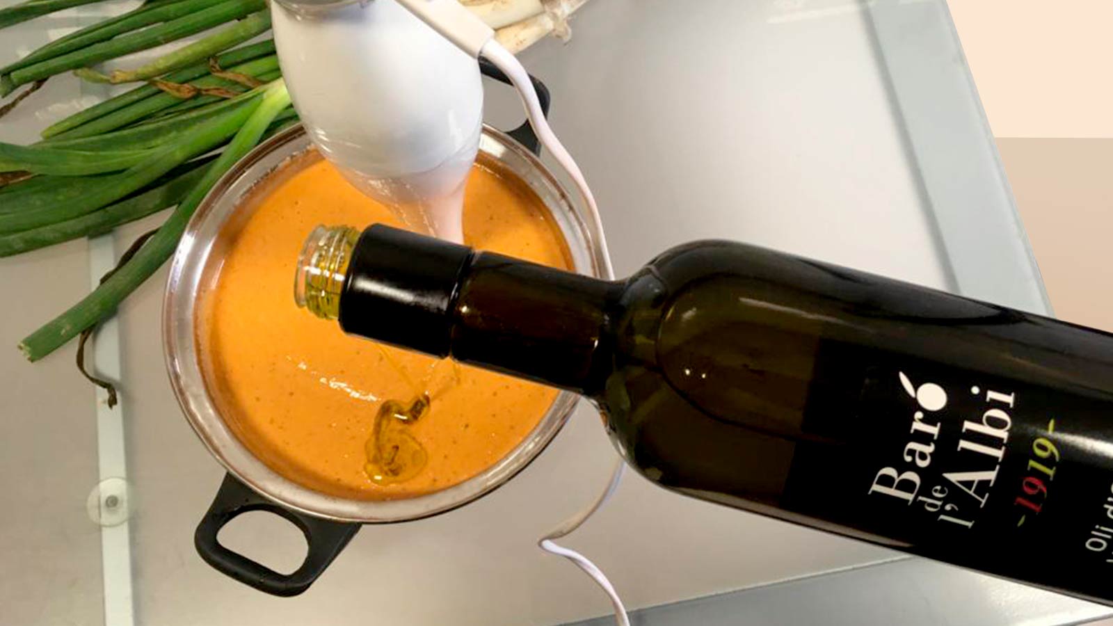 Recepta Salsa Calçots Oli d'Oliva Verge Extra Cooperativa Agrícola de l’Albi